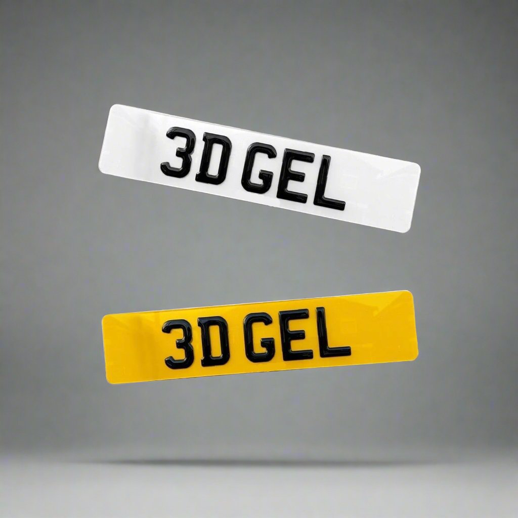 3D Gel Number Plates