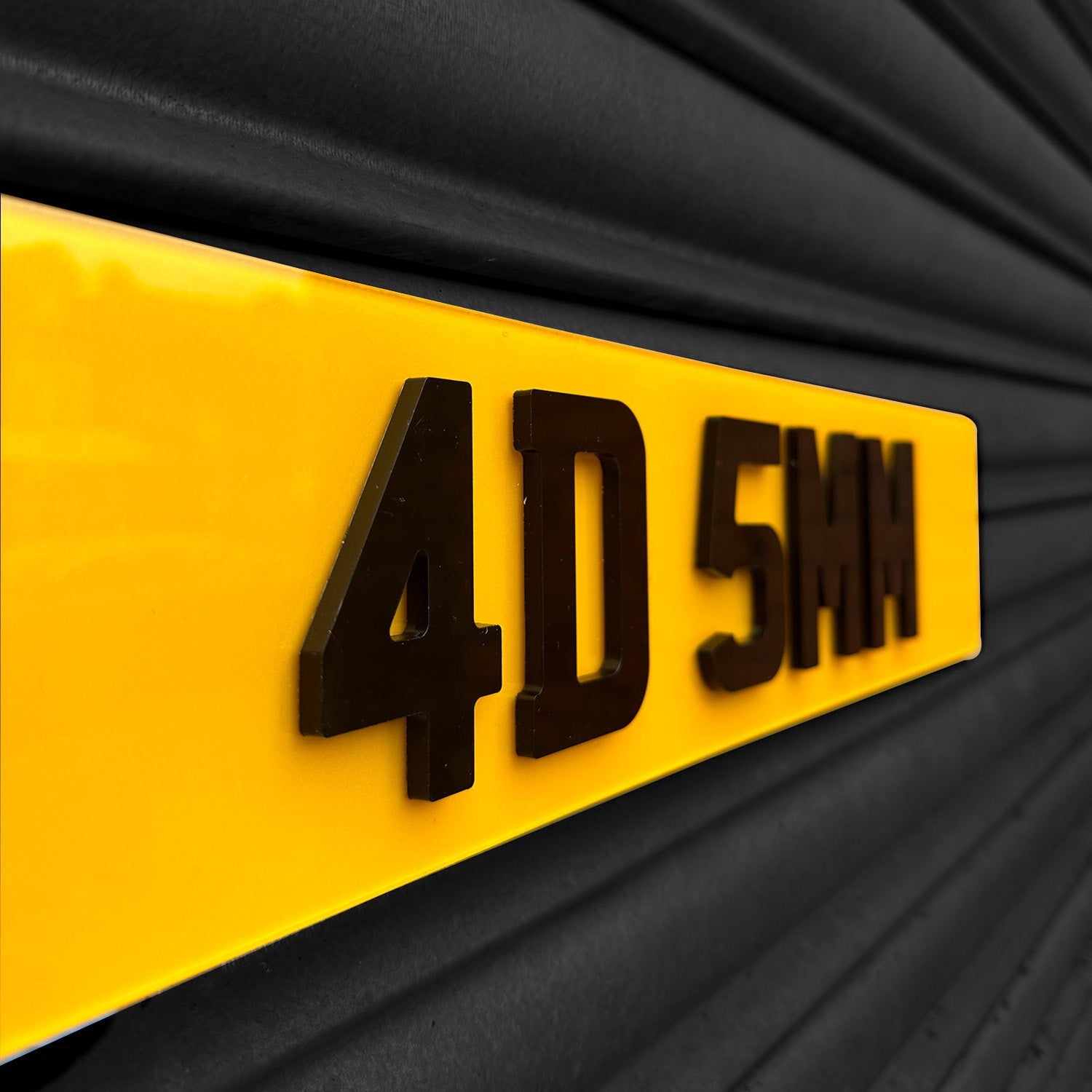 4D Laser Cut 5MM Number Plates