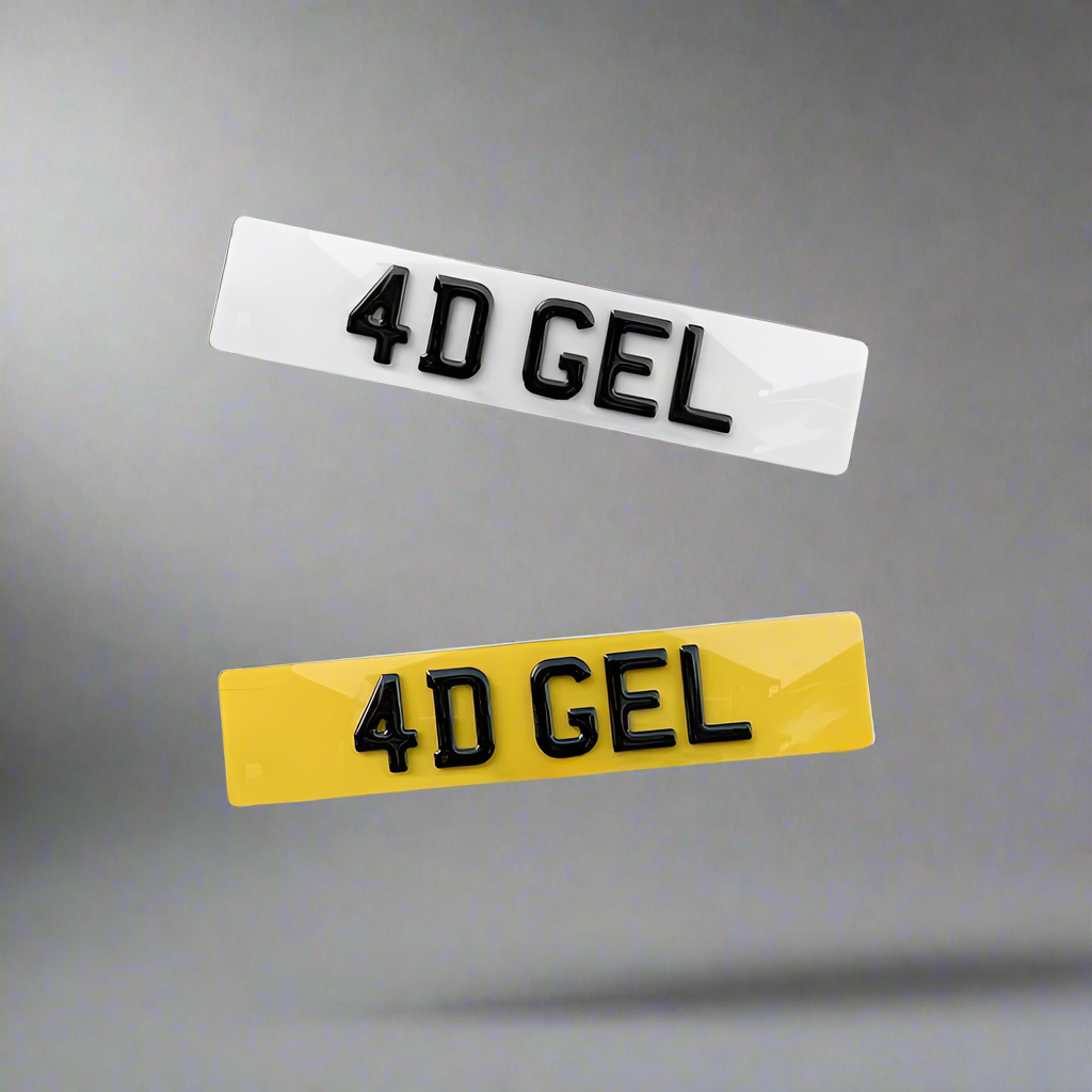 4D Gel Number Plates