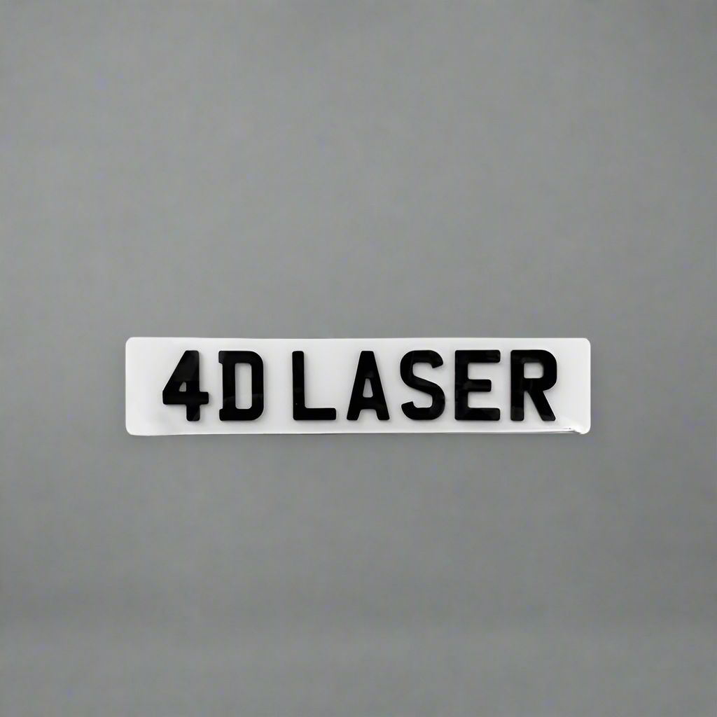 4D Laser Cut 3MM Number Plates