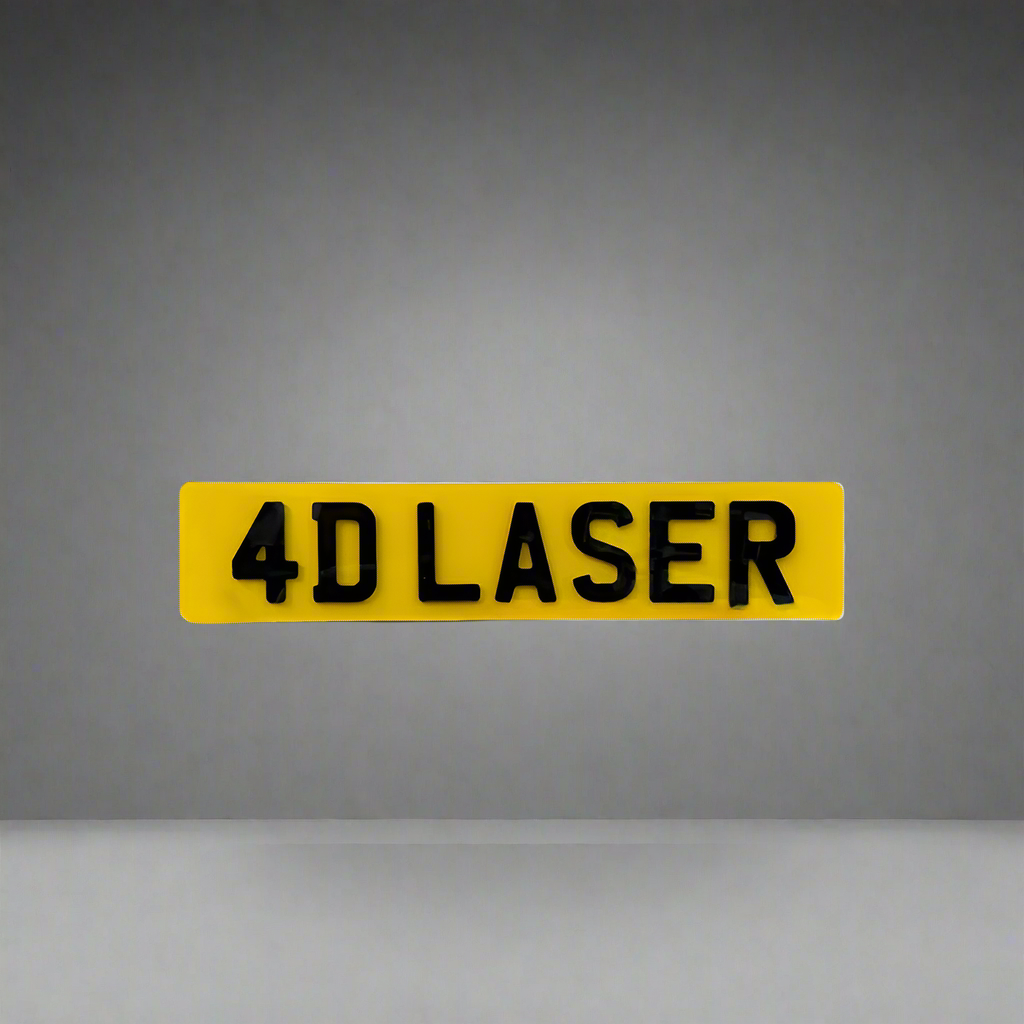 4D Laser Cut 3MM Number Plates