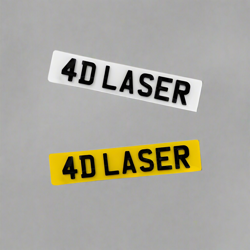 4D Laser Cut 3MM Number Plates