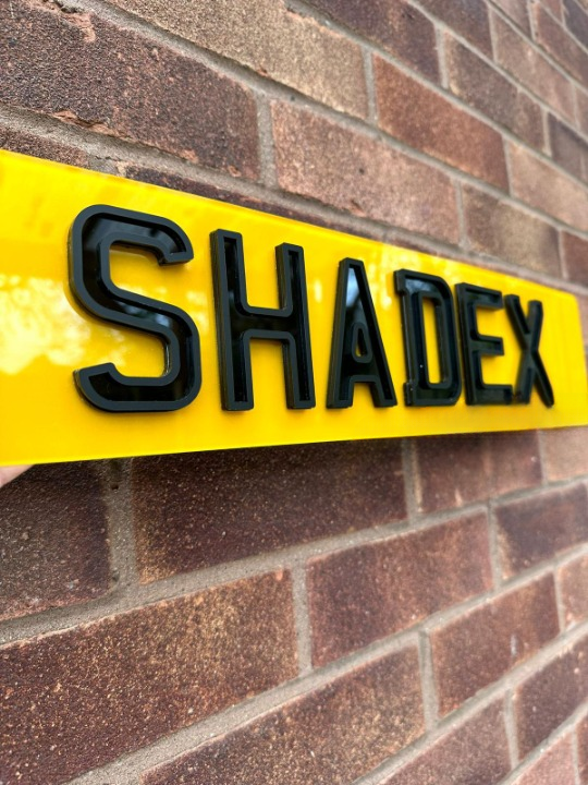 Shadex Number Plates