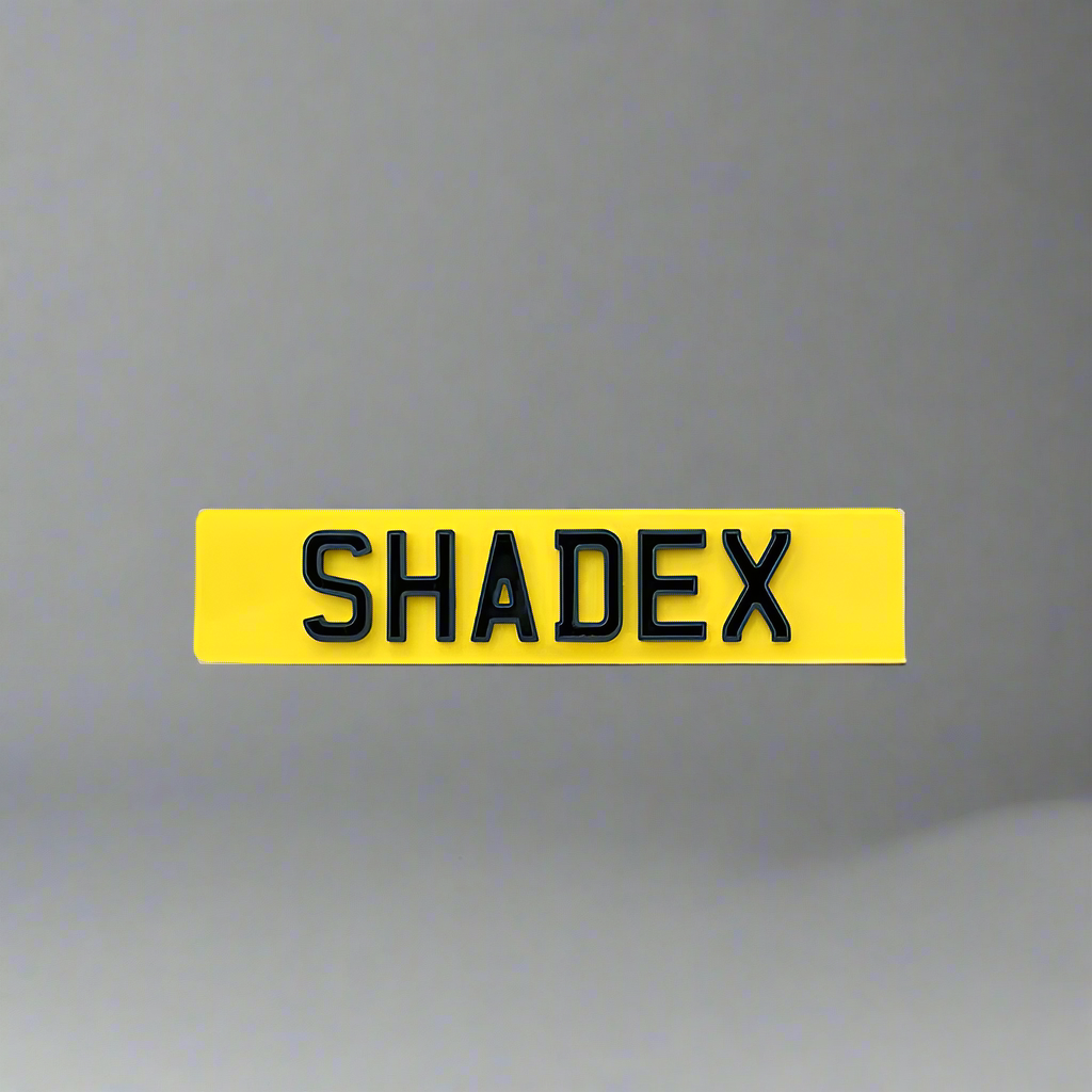 Shadex Number Plates