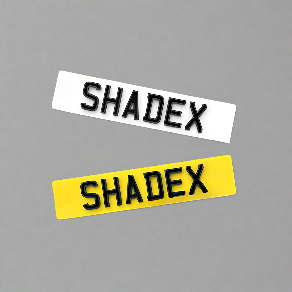 Shadex Number Plates