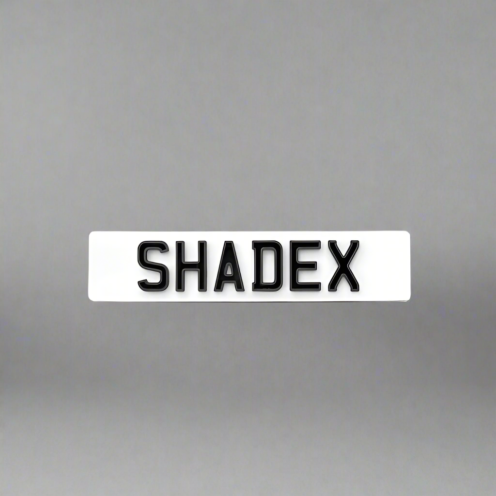 Shadex Number Plates