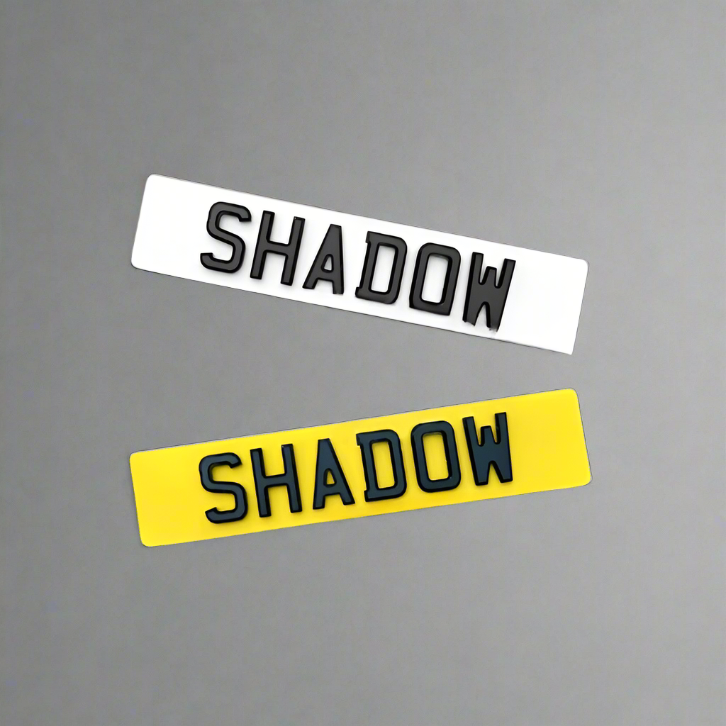 Shadow Number Plates